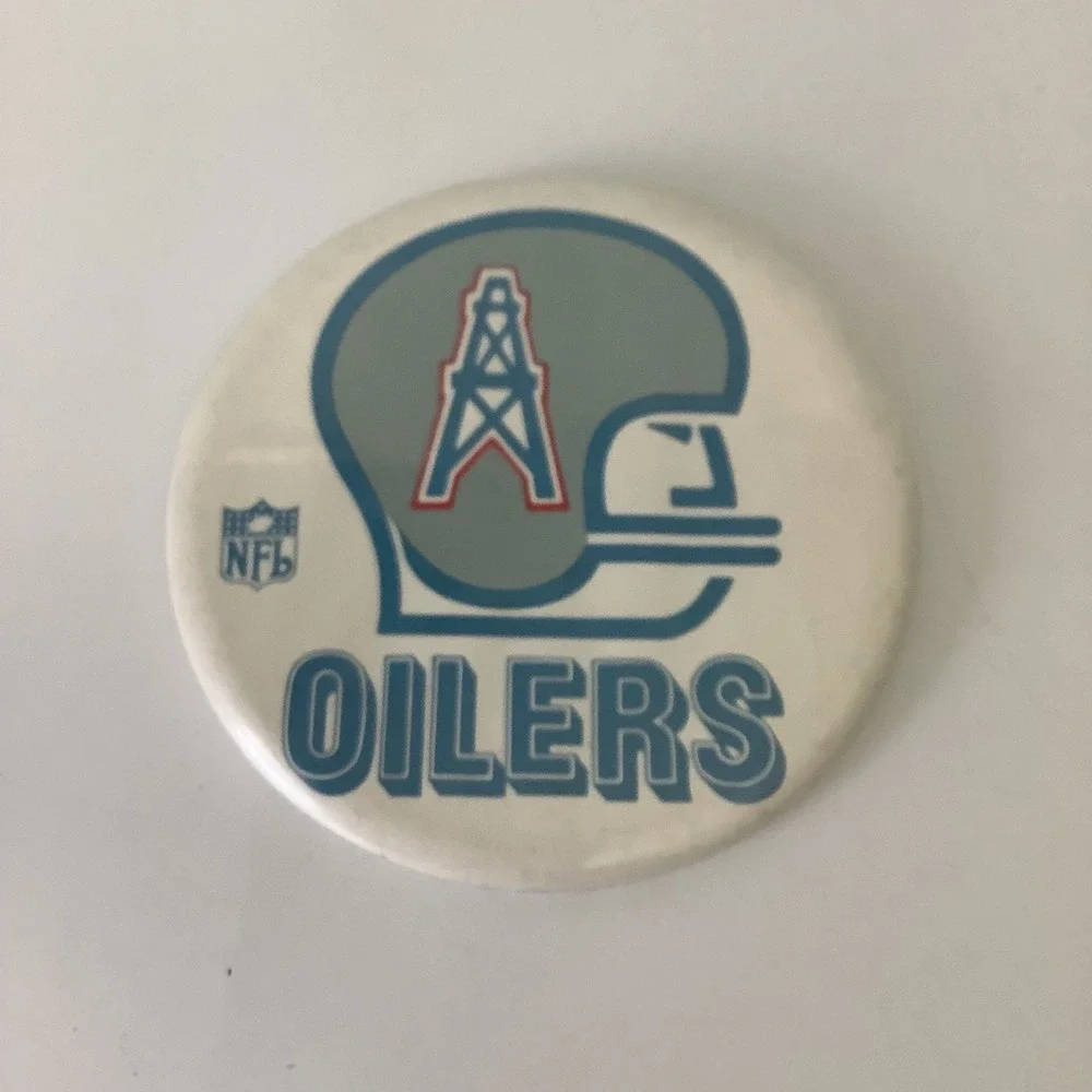 Vintage NFL Houston Oilers Pinback Button